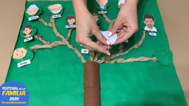 Crea tu árbol genealógico en 3D con material reciclado